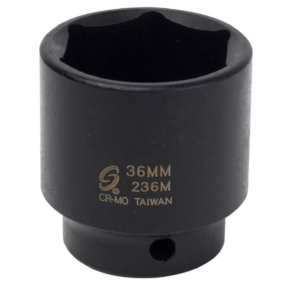 SUNEX TOOLS 1/2 in. Drive 36 mm Impact Socket