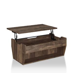 Anthem 42 in. Reclaimed Oak Large Rectangle Wood Coffee Table with Lift Top