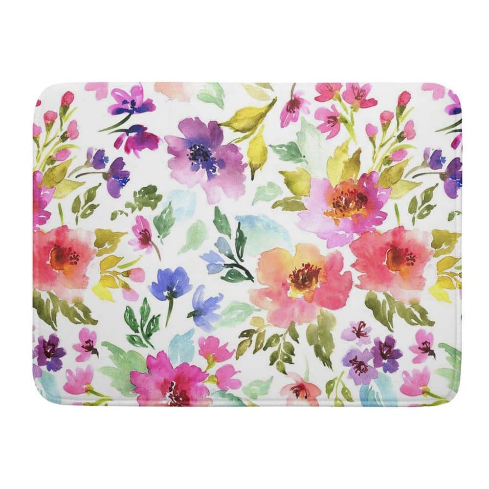 "18""L x 24""W Floral Microfiber Dish Drying Mat Ultra Absorbent Washable Foldable Kitchen Counter Dry Mat" price history on PriceWatchPro
