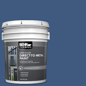 5 gal. #M520-7 Admiral Blue Semi-Gloss Direct to Metal Interior/Exterior Paint