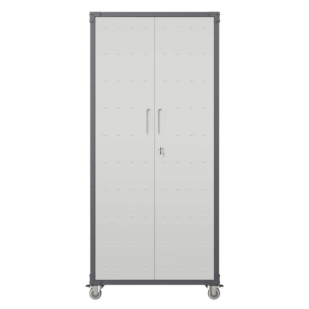 Damodpoy 31.5 in. W x 70.87 in. H x 15.75 in. D Rolling Steel ...