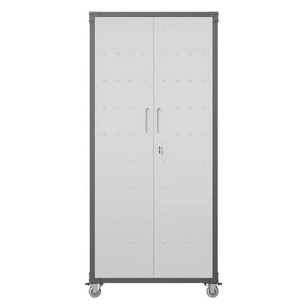 Damodpoy 31.5 in. W x 70.87 in. H x 15.75 in. D Rolling Steel ...