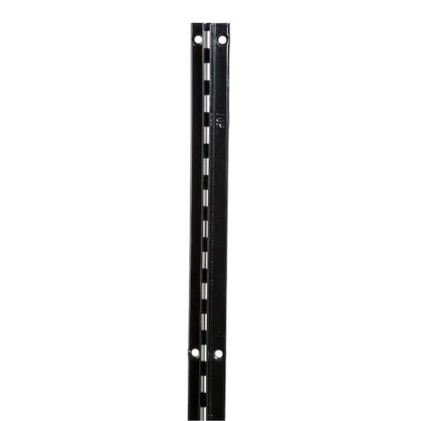 Econoco 72 in. L Black Imperial Line Recessed Single Slotted Wall Standard (5-Pack)