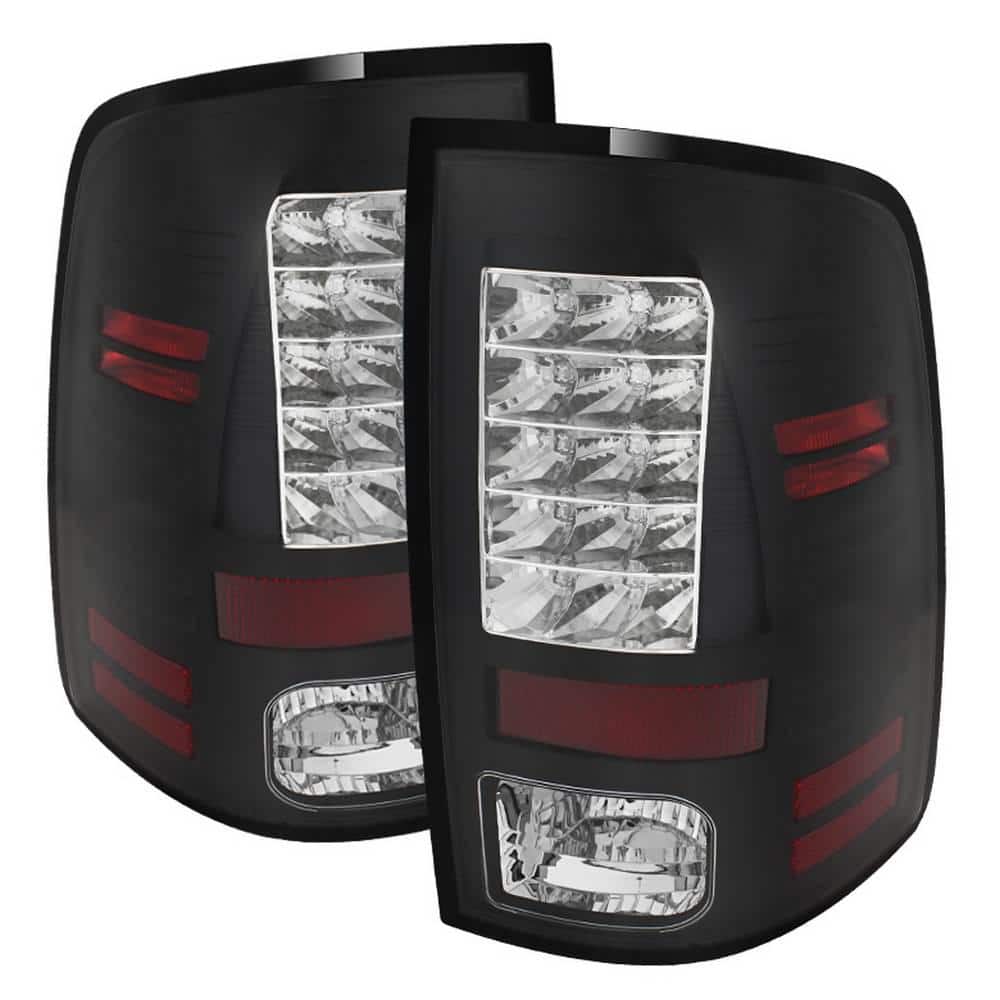 Spyder Auto Dodge Ram 1500 13-18 / Ram 2500/3500 13-18 LED Tail Lights -(  Not Compatible With Incandescent Model ) - Black 5077530 - The Home Depot