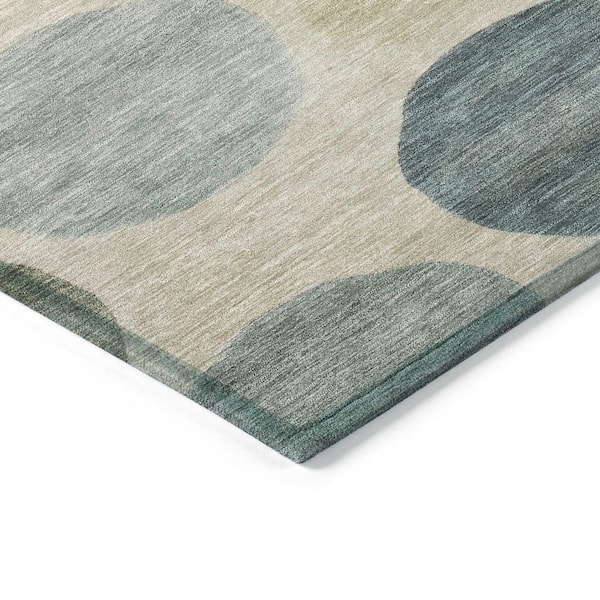 Chantille Machine Washable Indoor/Outdoor Abstract ACN2062 Khaki 2 ft. 3 in. x 7 ft. 6 in. Runner Rug
