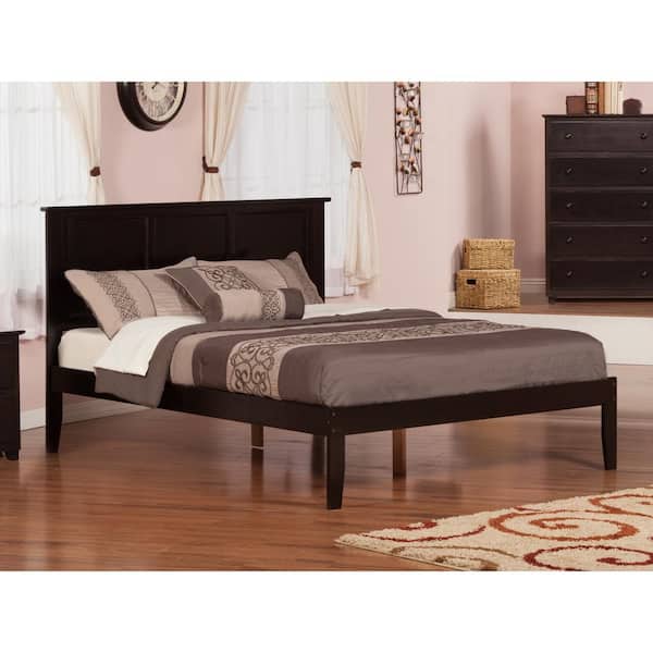 AFI Madison Espresso Queen Platform Bed with Open Foot Board