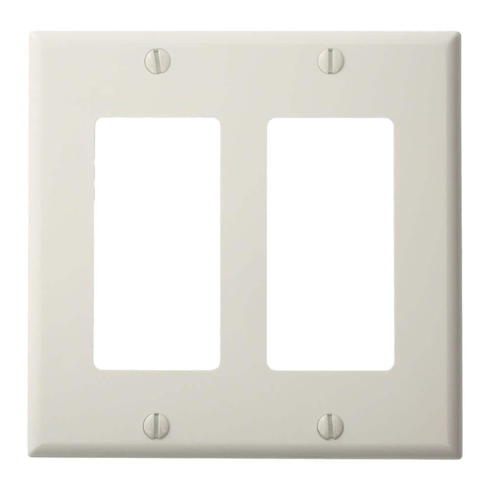 2-Gang White Decora/Rocker Nylon Standard Wall Plate (1-Pack) 80409-NW price history on PriceWatchPro