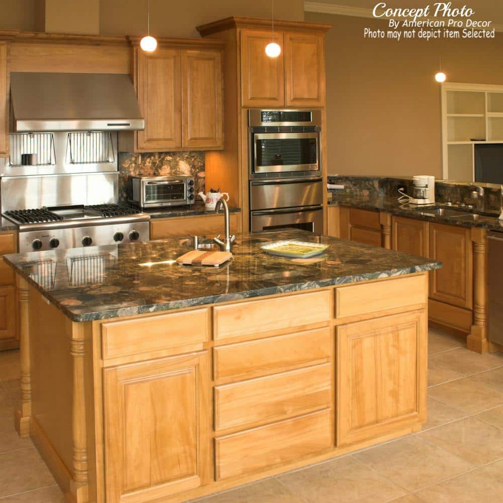 Elegant 35'' Unfinished Rubberwood Half Round Kitchen Island Leg