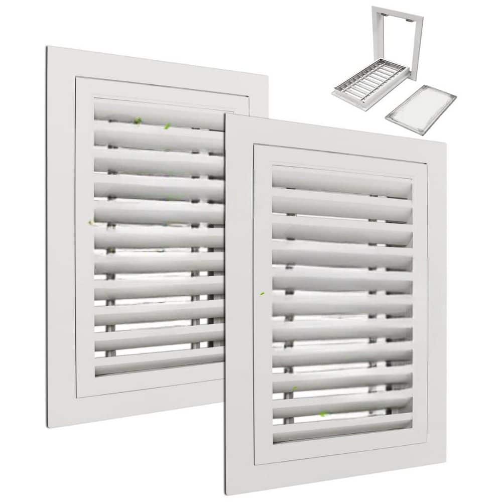 12 x 18 Aluminum Gable Vent White Replaceable Screen Noise-Free Design Durable Corrosion Resistant (2-Pack) price history on PriceWatchPro