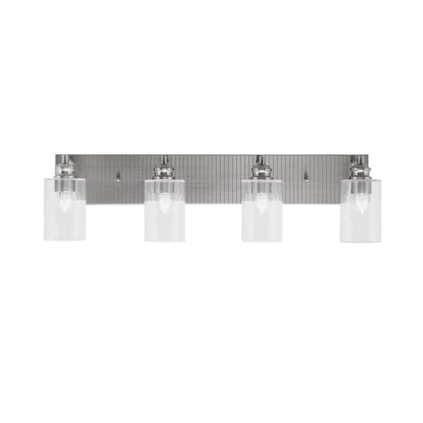 Unbranded Albany 31 in. 4-Light Brushed Nickel Vanity Light