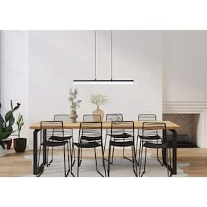 Gabriello 35 in. Black LED Pendant Light