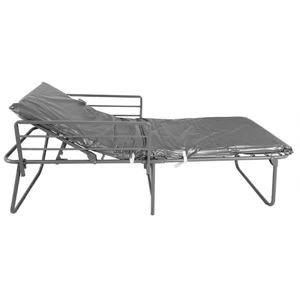 BLANTEX FEMA-ADA Adjustable Cot with Guadrails and IV Pole and Cot Pad