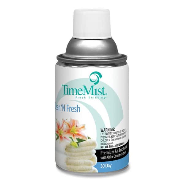 TimeMist 6.6 oz. Clean N Fresh Aerosol Premium Metered Automatic Air Freshener Refill (12-Carton)