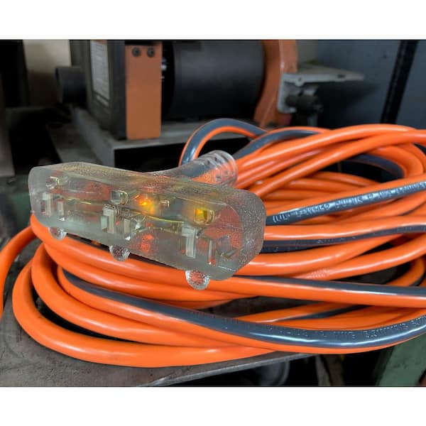 RIDGID 25 ft. 12/3 Heavy Duty Indoor/Outdoor Extension Cord with