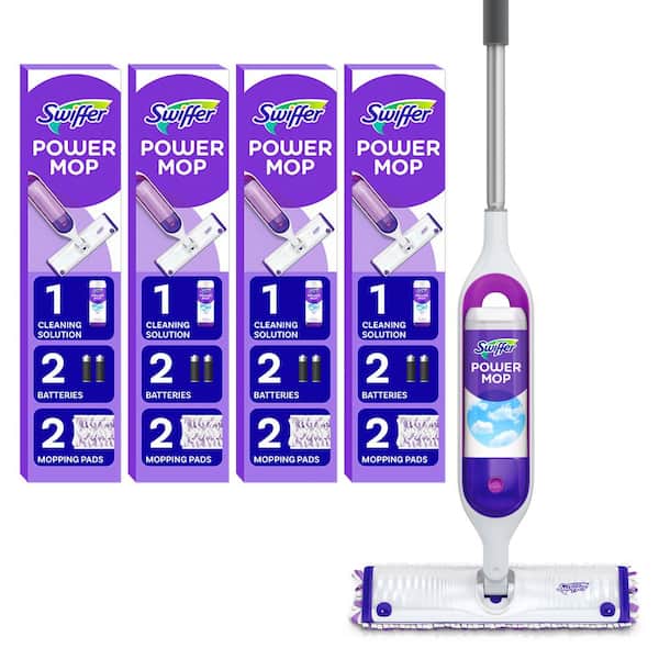Power Mop Starter Kit (1-Power Mop, 2-Pads, Cleaning Solution and Batteries)(Multi-Pack 4)