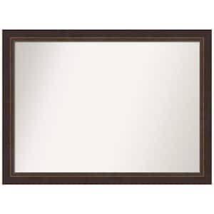 Lara Bronze 42.5 in. W x 31.5 in. H Rectangle Non-Beveled Wood Framed Wall Mirror in Bronze