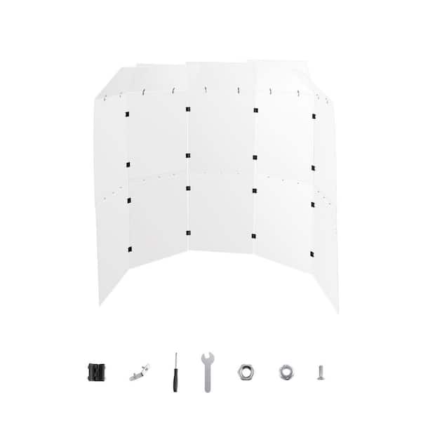 SVOPES Drum Shield, 5 Panels 2 ft. x 5 ft. Portable Acrylic Drum Cage with Zinc Alloy Hinges, Deflectors for Concert Halls