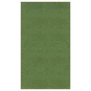 Golf Putting Green Waterproof Solid Indoor/Outdoor 7 ft. x 30 ft. Green Artificial Grass Runner Rug (6 ft. 6 in.x30 ft.)