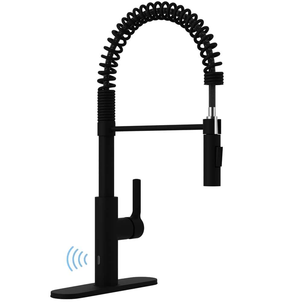 Ola Hands Free Touchless 1-Handle Pull-Down Sprayer Kitchen Faucet with Mot