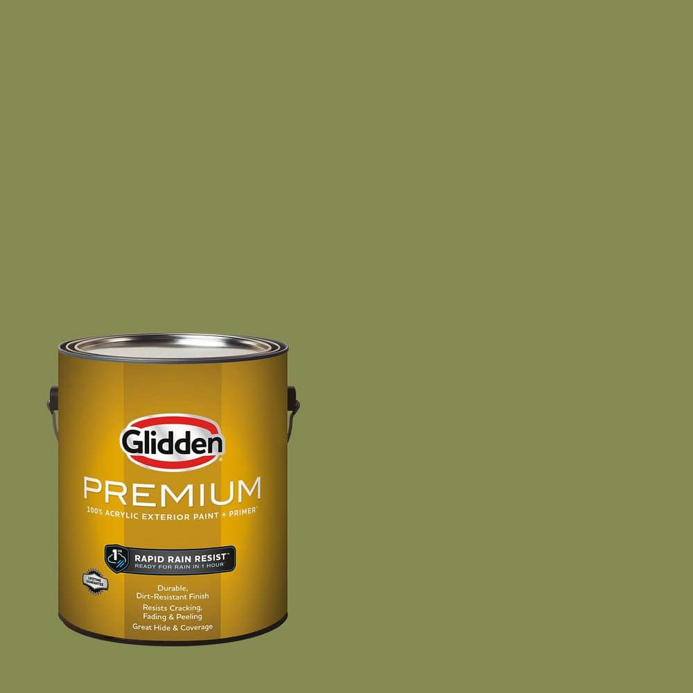 Glidden Premium 1 gal. PPG1119-7 Glade Green Semi-Gloss Exterior