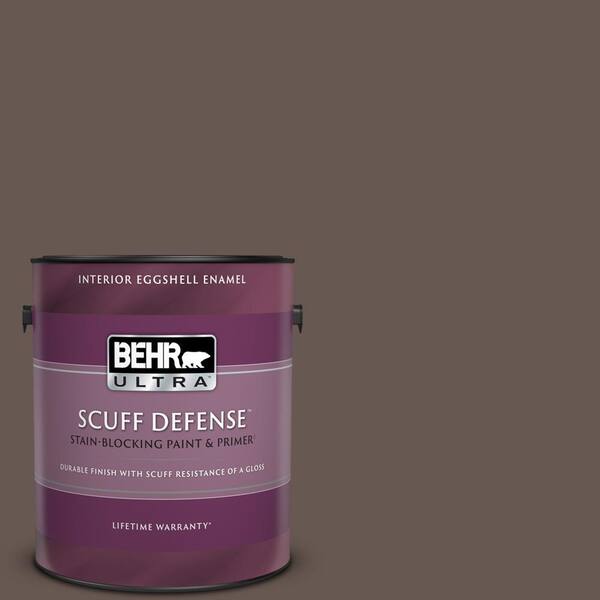 BEHR ULTRA 1 gal. Home Decorators Collection #HDC-FL14-10 Pine Cone Brown Extra Durable Eggshell Enamel Interior Paint & Primer