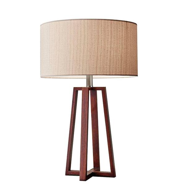 Adesso Quinn 24 in. Brown Table Lamp