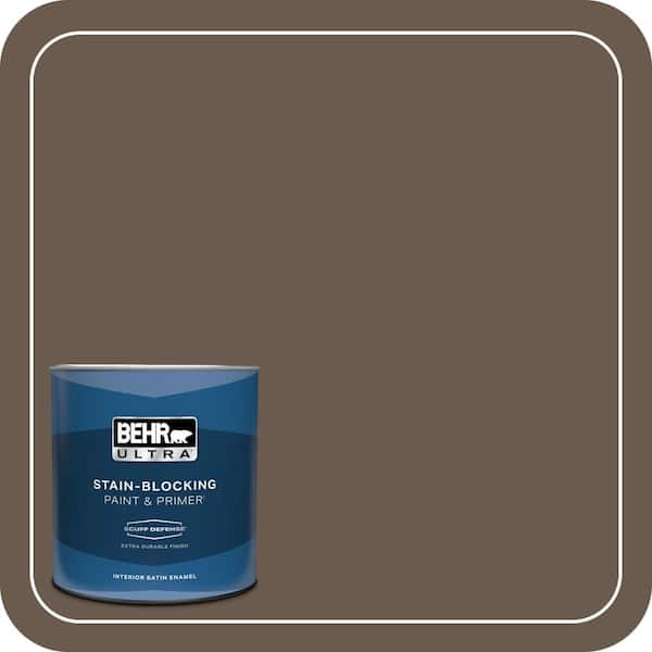 BEHR ULTRA 1 qt. #PPU5-02 Aging Barrel Extra Durable Satin Enamel Interior Paint & Primer