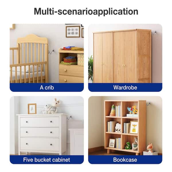 ZEAYEA 20 Pack Anti Tip Furniture Anchors, Etal Furniture Wall Anchors - View #13