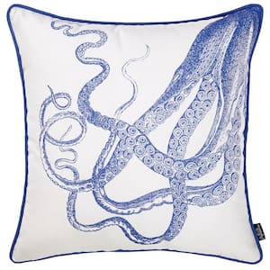Josephine Multi-Color Beach and Nautical 18 in. x 18 in. Throw Pillow Cover