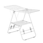 57 in. L x 37 in. H White Heavy-Duty Gullwing Portable Drying Rack