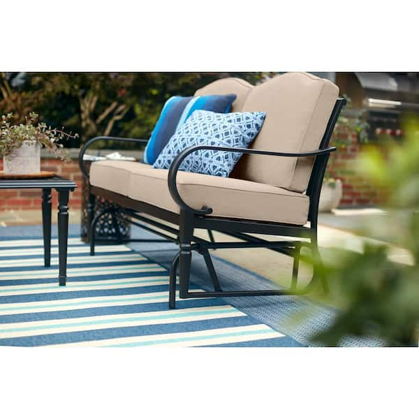 Outdoor glider best sale cushion set