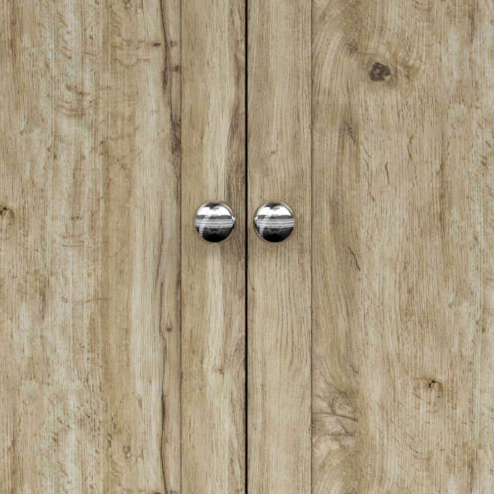 Light Oak Bathroom Wall Cabinet with Adjustable Shelves