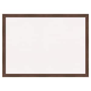 Florence Medium Brown White Corkboard 30 in. x 22 in. Bulletin Board Memo Board