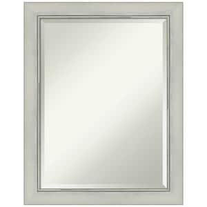 Flair Silver Patina 22 in. H x 28 in. W Framed Wall Mirror