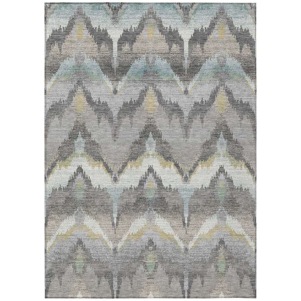 Chantille Machine Washable Indoor/Outdoor Abstract ACN2926 Gray 3 ft. x 5 ft. Area Rug price history on PriceWatchPro