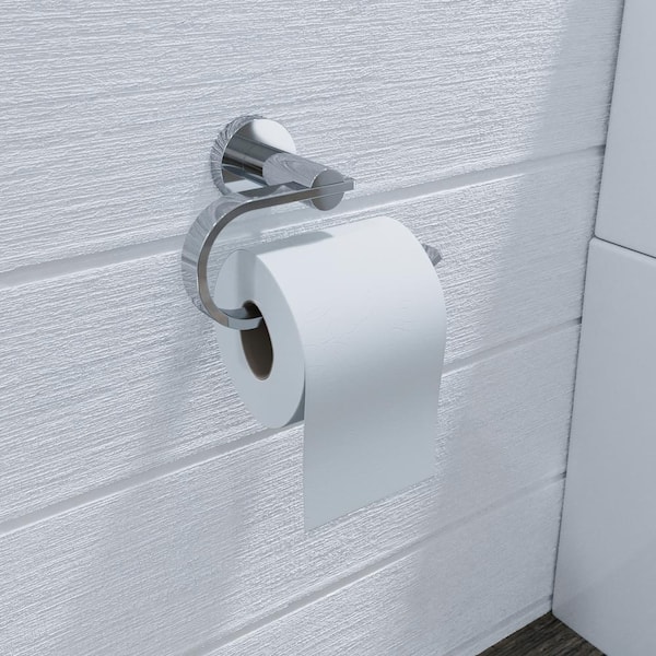 Croydex Worcester Bathroom Toilet Roll Paper Holder Traditional Chrome Flexi Fix 