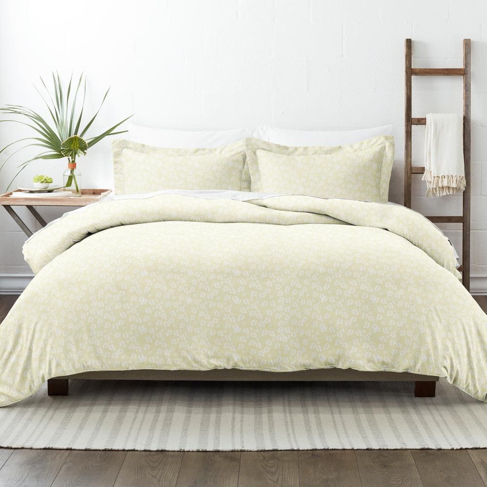 Ivory Twin/Twin XL Microfiber Wheatfield Duvet Cover Set