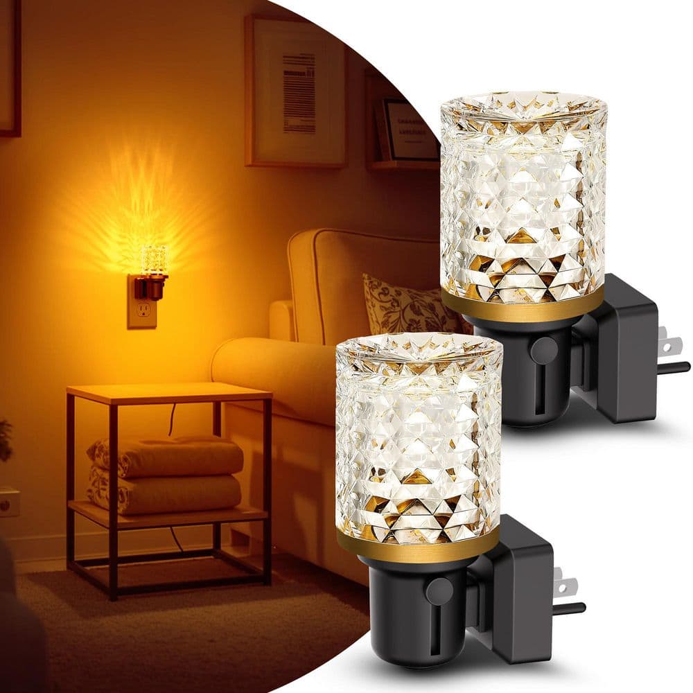 Amber LED Night Light Plug-in, Dimmable Nightlight with Light Sensor, 0-100LM for Hallway, Bathroom, Bedroom (2-Pack) price history on PriceWatchPro