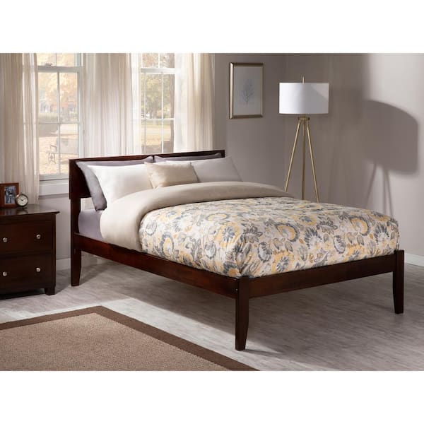 AFI Orlando Walnut Full Platform Bed with Open Foot Board AR8131004 ...