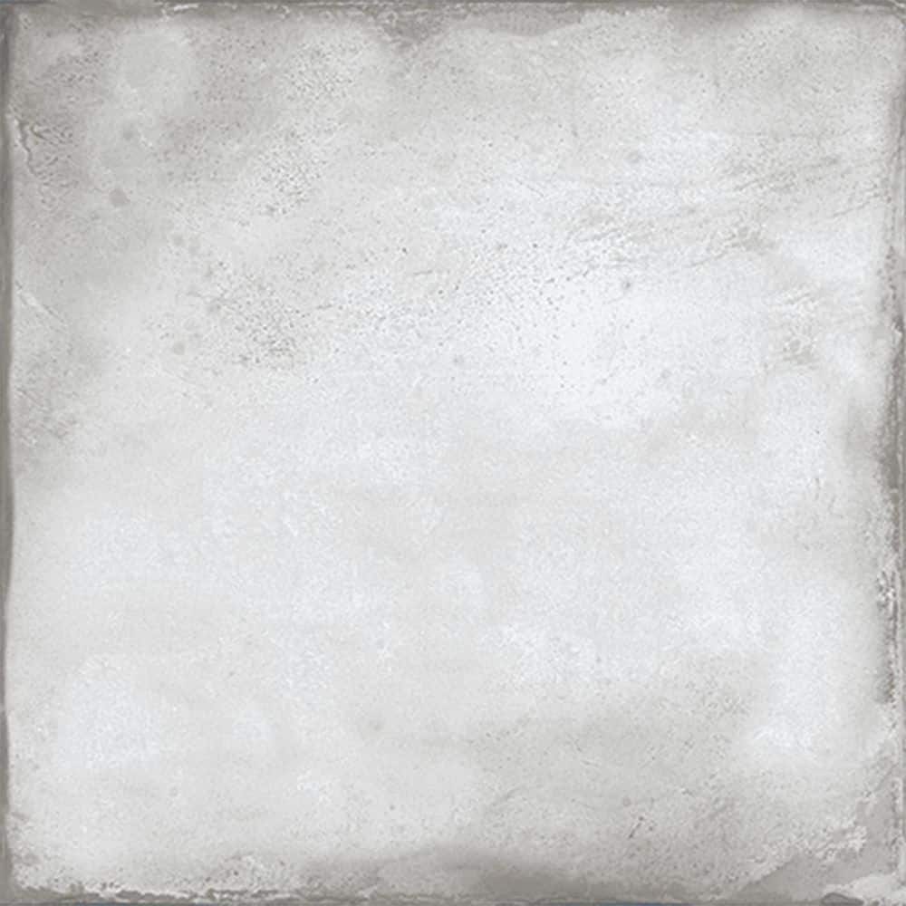 Poise Mild Light Gray Matte 8 in. x 8 in. Smooth Square Porcelain Floor and