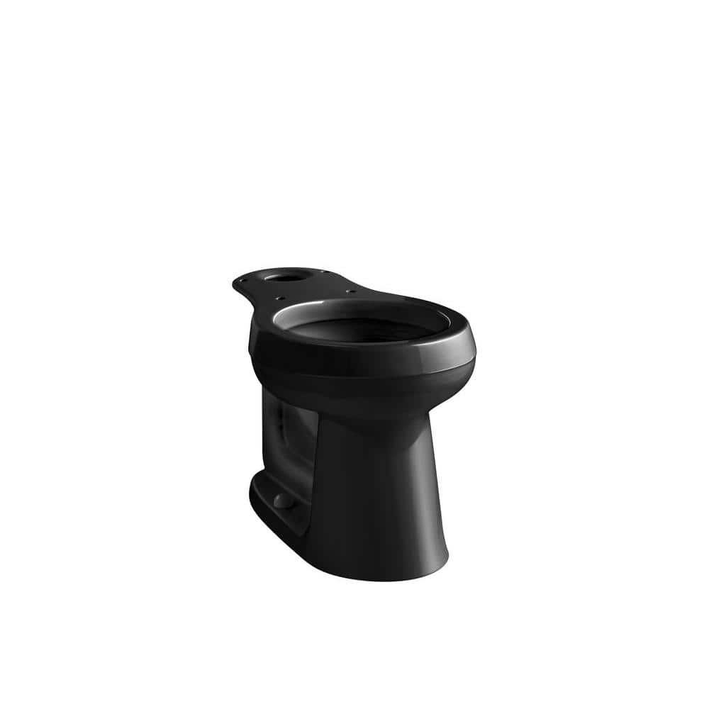 KOHLER Cimarron Comfort Height Round Toilet Bowl Only in Black Black K43477 The Home Depot