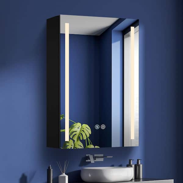 Zeafive 20 in. W x 30 in. H Modern Rectangular White