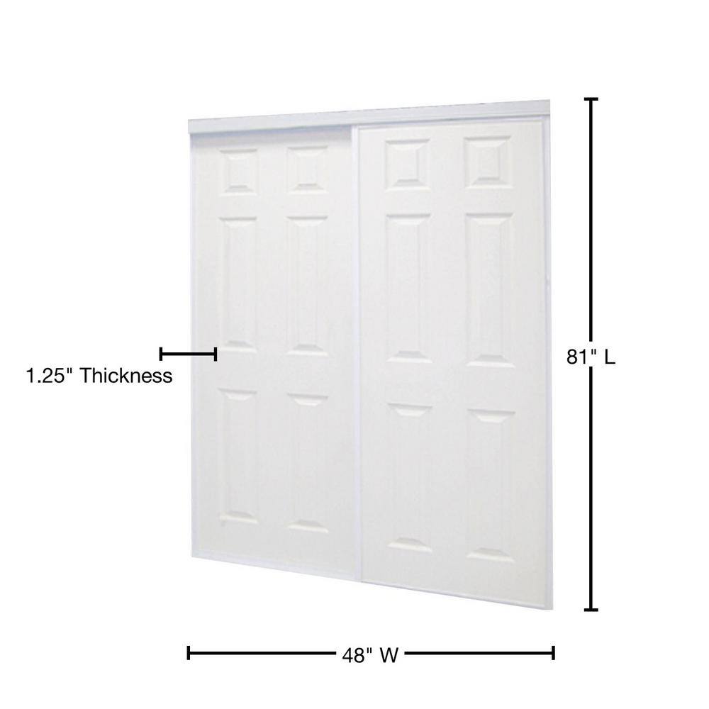 48 in. x 81 in. Colonial White Steel Prefinished Hong Kong Ubuy