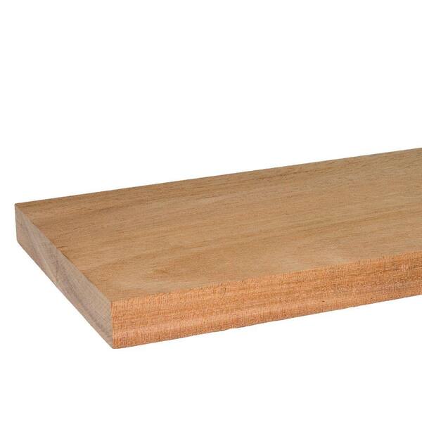 Builders Choice 1 in. x 6 in. x 8 ft. S4S Mahogany Board (2-Pack)