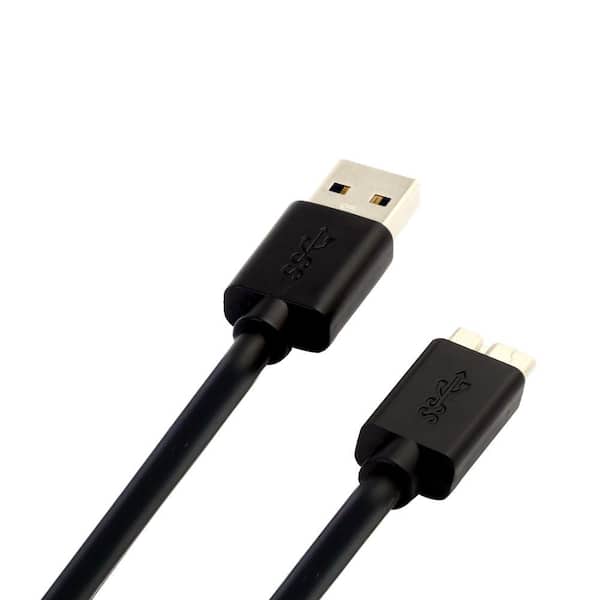 Commercial Electric 3 ft. USB 3.0 A Male to Micro B Cable