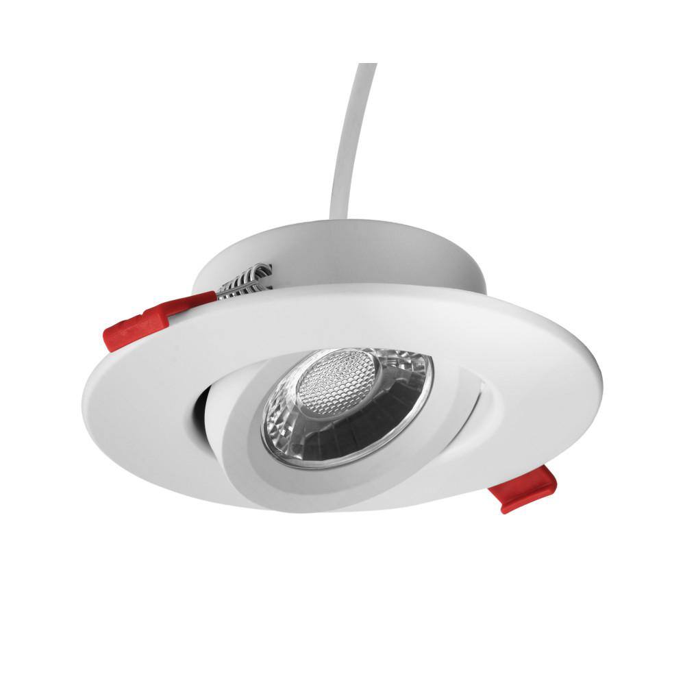 NICOR DGC 4 in. Canless Gimbal 3000K Remodel Integrated LED Recessed