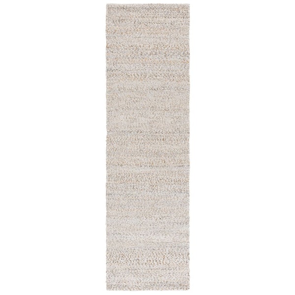 Renewal 2 ft. x 8 ft. Beige/Gold Distressed Solid Runner Rug