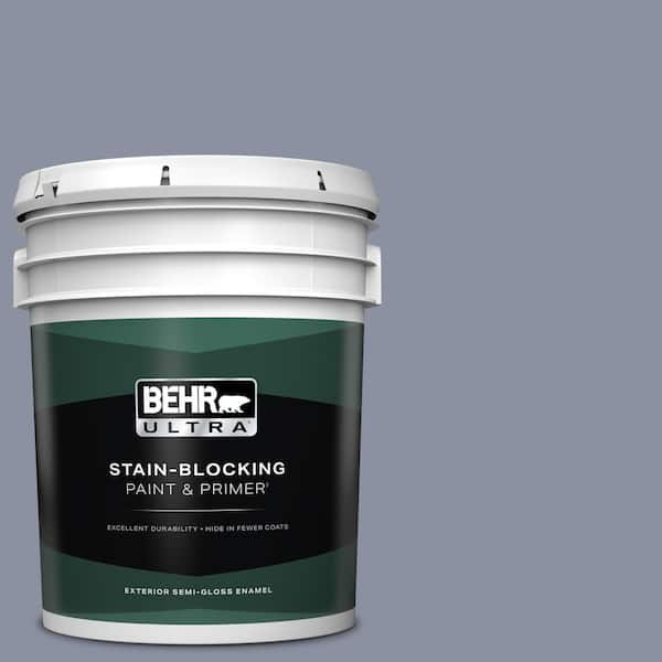 BEHR ULTRA 5 gal. #620F-4 Violet Shadow Semi-Gloss Enamel Exterior Paint & Primer