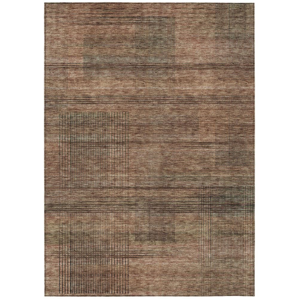 Chantille Machine Washable Indoor/Outdoor Abstract ACN820 Paprika 3 ft. x 5 ft. Area Rug price history on PriceWatchPro