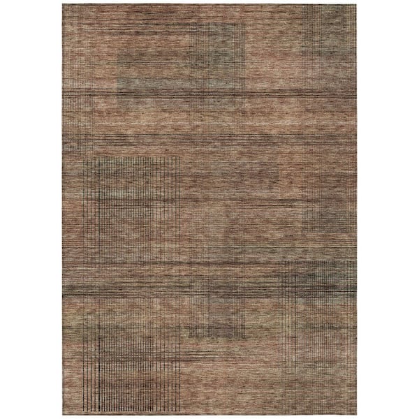 Addison Rugs Marston Brown 3 ft. x 5 ft. Geometric Indoor